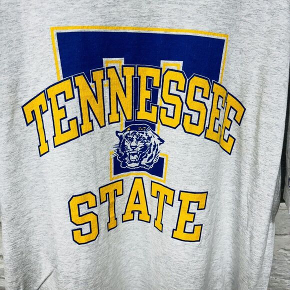 Champion Tennessee State Tigers University Single Stitch T Shirt Vtg Made in USA - Picture 4 of 7